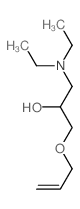 2-Propanol,1-(diethylamino)-3-(2-propen-1-yloxy)-结构式