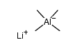lithium tetramethylaluminate(III) Structure
