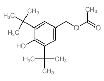 Benzenemethanol,3,5-bis(1,1-dimethylethyl)-4-hydroxy-, 1-acetate结构式