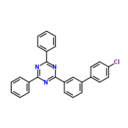 2-(4'-氯代联苯基-3-基)-4,6-二苯基-1,3,5-三嗪结构式