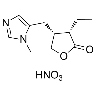 Pilocarpine nitrate structure