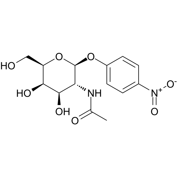4-Nitrophenyl N-acetyl-β-D-galactosaminide Structure