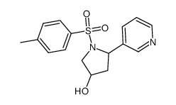 N-tosyl-2-(3-pyridyl)-4-hydroxypyrrolidine Structure