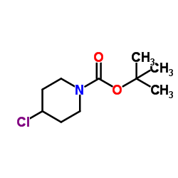 1-BOC-4-氯哌啶结构式