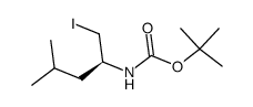 (S)-N-Boc-2-amino-4-methylpentyl iodide Structure