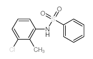 Benzenesulfonamide, N-(3-chloro-2-methylphenyl)-结构式