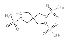 1,3-Propanediol, 2-ethyl-2- (hydroxymethyl)-, trimethanesulfonate Structure