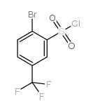 2-bromo-5-(trifluoromethyl)benzenesulfonyl chloride structure