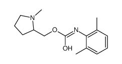 (1-methylpyrrolidin-2-yl)methyl N-(2,6-dimethylphenyl)carbamate结构式