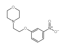4-[2-(3-硝基苯氧基)乙基]吗啉结构式