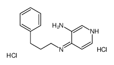 4-N-(3-phenylpropyl)pyridine-3,4-diamine,dihydrochloride结构式
