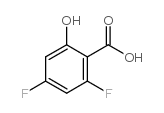 2,4-二氟-6-羟基苯甲酸结构式