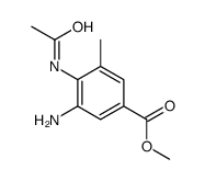 Methyl 4-acetamido-3-amino-5-methylbenzoate Structure