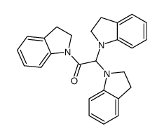1,2,2-tris(2,3-dihydroindol-1-yl)ethanone结构式