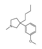 3-butyl-3-(3-methoxyphenyl)-1-methylpyrrolidine Structure