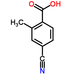 4-氰基-2-甲基苯甲酸结构式