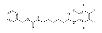 N-Cbz-6-aminohexanoic acid pentafluorophenol ester结构式