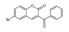 3-苯甲酰基-6-溴色烯-2-酮结构式