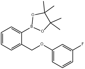 2-{2-[(3-fluorophenoxy)methyl]phenyl}-4,4,5,5-tetramethyl-1,3,2-dioxaborolane Structure