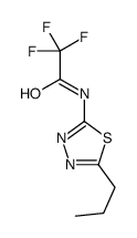 2,2,2-trifluoro-N-(5-propyl-1,3,4-thiadiazol-2-yl)acetamide Structure
