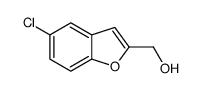 (5-氯苯并呋喃-2-基)甲醇结构式