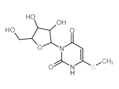 Uracil,6-(methylthio)-3-b-D-ribofuranosyl-(8CI) Structure