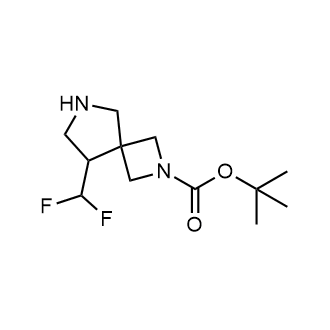 8-(二氟甲基)-2,6-二氮杂螺[3.4]辛烷-2-羧酸叔丁酯结构式