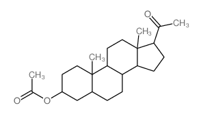 Pregnan-20-one,3-(acetyloxy)-, (3b,5b)-结构式