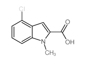4-chloro-1-methyl-1H-indole-2-carboxylic acid Structure