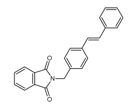 4-(phthalimidomethyl)-trans-stilbene结构式