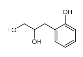 3-(2-hydroxyphenyl)propane-1,2-diol结构式