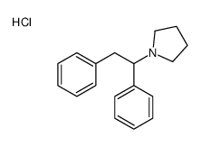1-(1,2-diphenylethyl)pyrrolidine,hydrochloride Structure