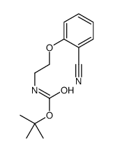 2-(Boc-氨基)乙氧基l苯甲腈结构式