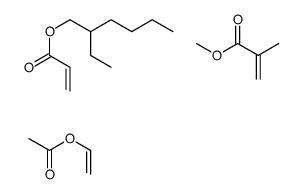 2-甲基-2-丙烯酸甲酯与乙酸乙烯酯和2-丙烯酸-2-乙基己酯的聚合物结构式