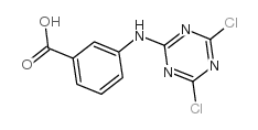 2-(3-羧基苯胺基)-4,6-二氯-1,3,5-三嗪结构式