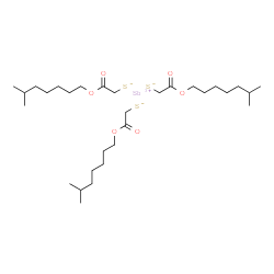 antimony(3+) tris[2-(isooctyloxy)-2-oxoethanethiolate] Structure