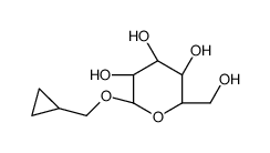 环丙基甲基 beta-D-吡喃葡萄糖苷结构式