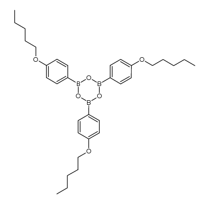 4-n-pentoxyphenylboronic acid cyclic anhydride Structure