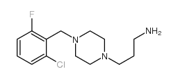 3-[4-(2-氯-6-氟苄基)哌嗪]丙胺结构式