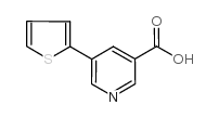 5-(噻吩-2-基)烟酸结构式