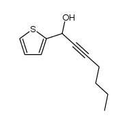1-(thiophen-2-yl)hept-2-yn-1-ol结构式