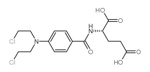 4-N-bis(2-chloroethyl)aminobenzoylglutamic acid Structure