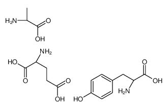 (2S)-2-amino-3-(4-hydroxyphenyl)propanoic acid,(2S)-2-aminopentanedioic acid,(2S)-2-aminopropanoic acid Structure