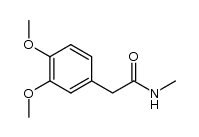 3,4-Dimethoxyphenylessigsaeure-monomethylamid Structure