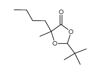 2-(tert-butyl)-5-butyl-5-methyl-1,3-dioxolan-4-one结构式