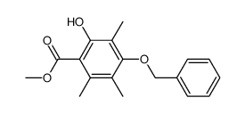 4-(Benzyloxy)-2-hydroxy-3,5,6-trimethylbenzoic acid methyl ester Structure
