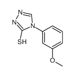 4-(3-甲氧基苯基)-4H-1,2,4-噻唑-3-硫醇结构式