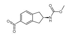 (R)-(5-nitro-2,3-dihydro-1H-inden-2-yl)carbamic acid methyl ester Structure