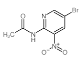2-乙酰氨基-5-溴-3-硝基吡啶结构式