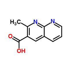 2-甲基-1 8-萘啶-3-羧酸结构式